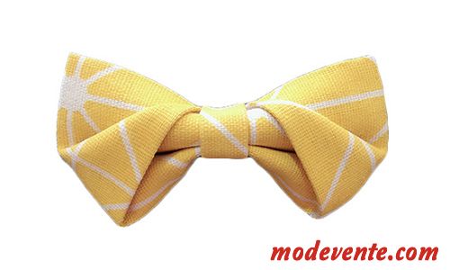 Nœud Papillon Homme Marier Original Vêtements De Cérémonie Lin Le Marié Meilleur Homme Impression Jaune