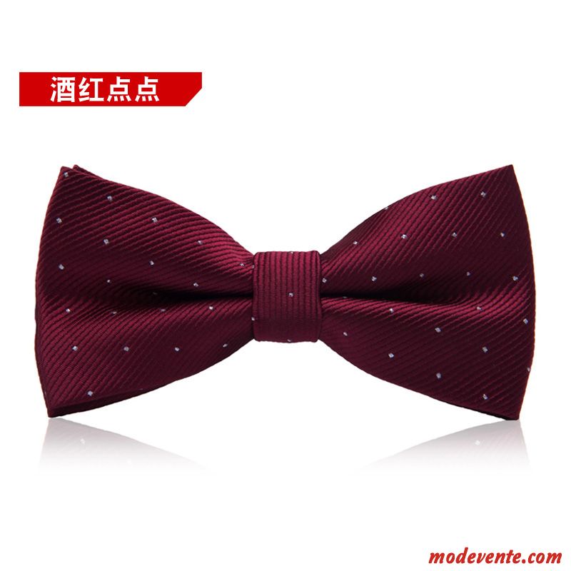 Nœud Papillon Homme Marier Vêtements De Cérémonie Arc Le Marié Meilleur Homme Britanique Bordeaux Noir