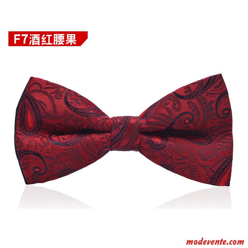 Nœud Papillon Homme Marier Vêtements De Cérémonie Arc Le Marié Meilleur Homme Britanique Bordeaux Noir