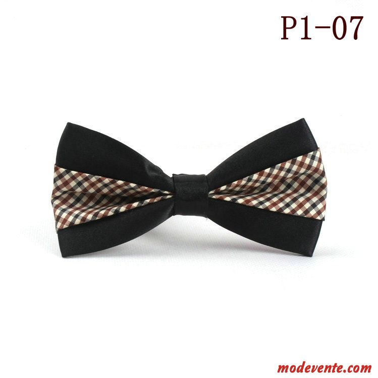 Nœud Papillon Homme Mode Entreprise Britanique Arc Présidé Femme Couleurs Mixtes Bordeaux Noir