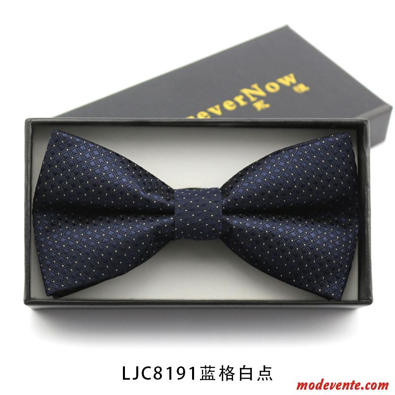 Nœud Papillon Homme Présidé Le Marié Meilleur Homme Costume Arc Marier Bleu Bleu Noir