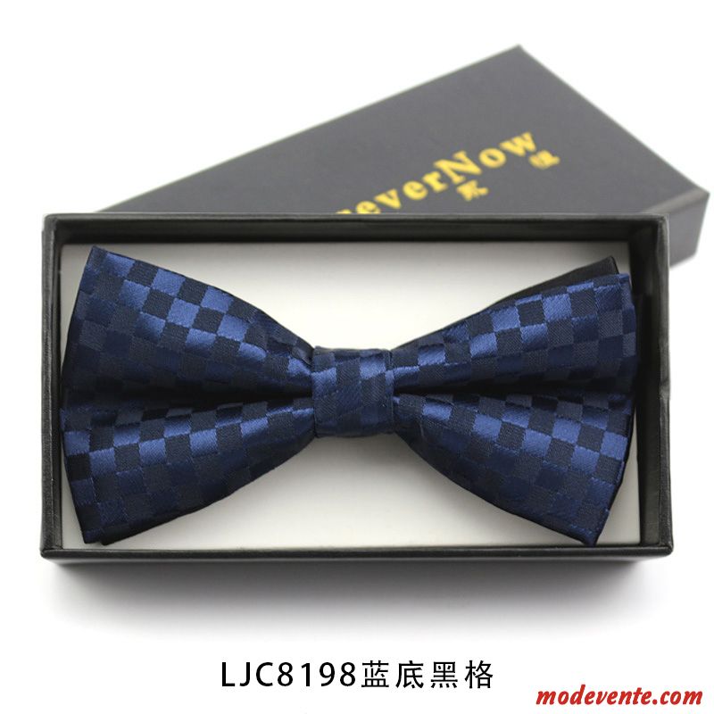 Nœud Papillon Homme Présidé Le Marié Meilleur Homme Costume Arc Marier Bleu Bleu Noir