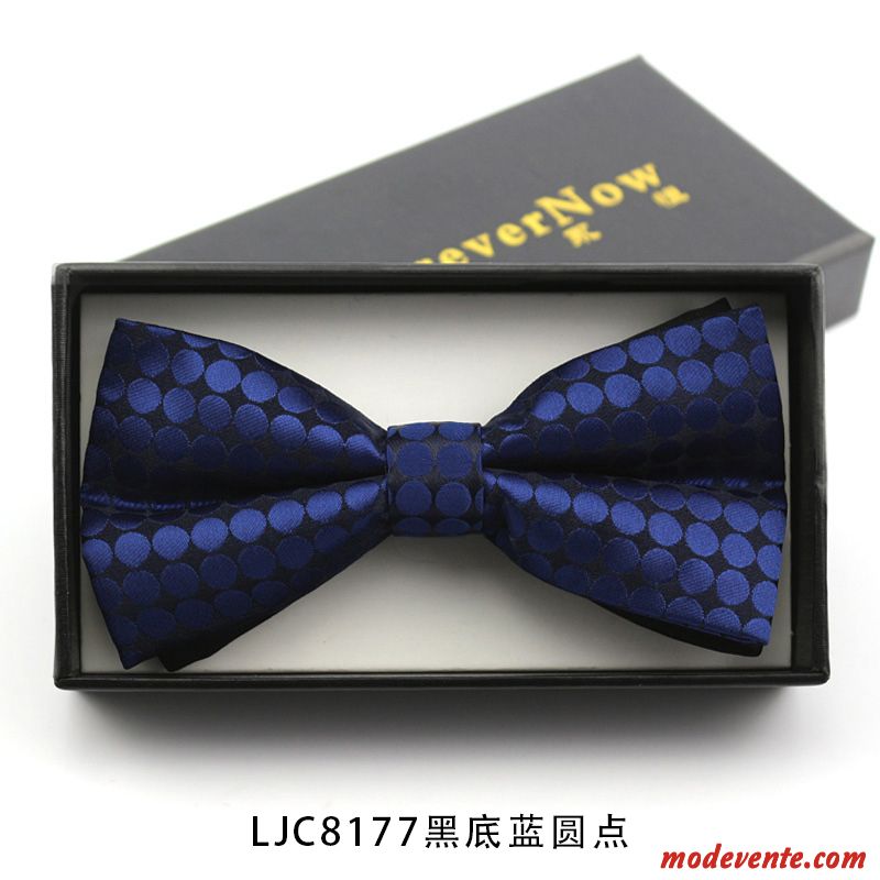 Nœud Papillon Homme Présidé Le Marié Meilleur Homme Costume Arc Marier Bleu Bleu Noir