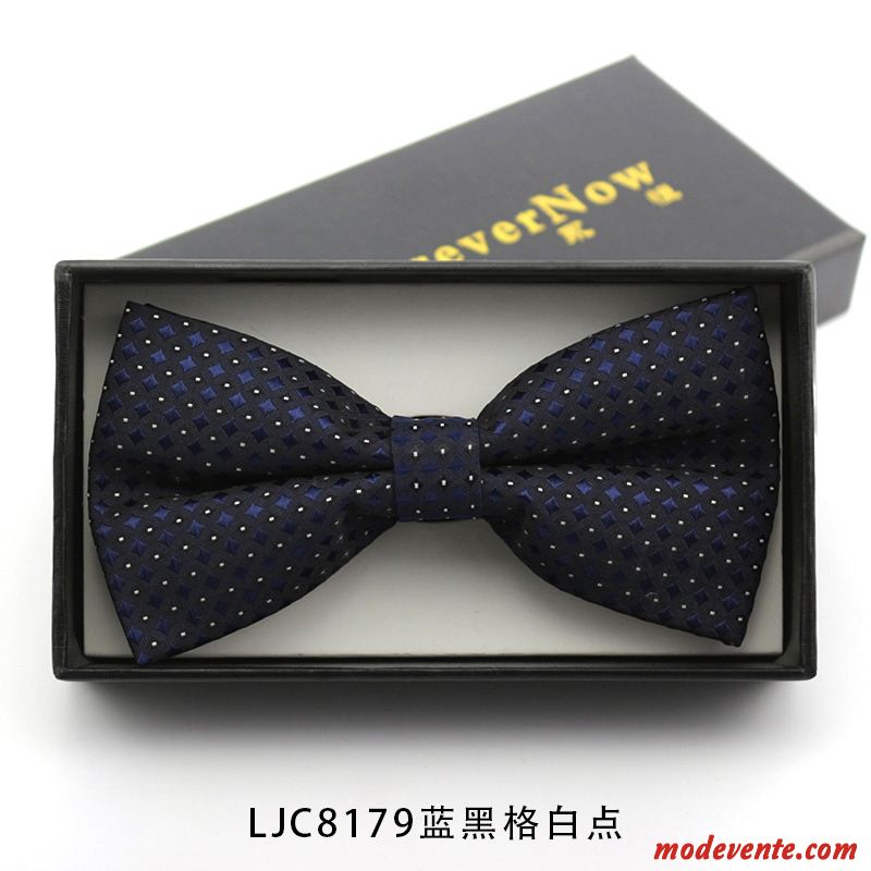 Nœud Papillon Homme Présidé Le Marié Meilleur Homme Costume Arc Marier Bleu Bleu Noir