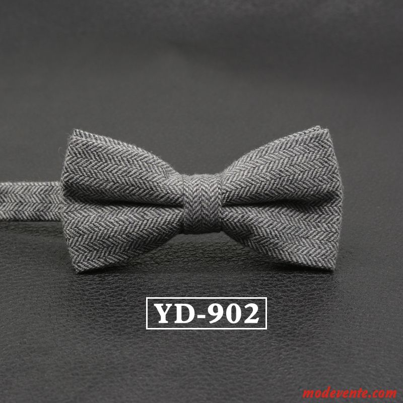 Nœud Papillon Homme Vêtements De Cérémonie Marier Britanique Le Marié Loisir Arc Bordeaux Pure Gris