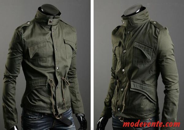 Outlet Solide Collier De Stand V Manteau Hommes La Vente En Ligne