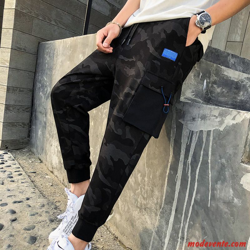 Pantalon Cargo Homme Baggy Tendance Kaki Marque De Tendance Légère Été