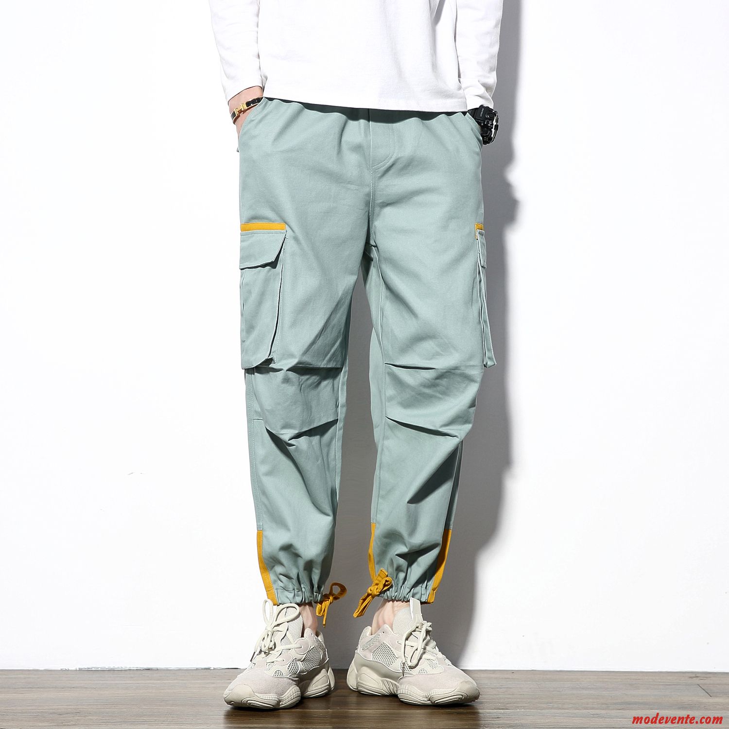 Pantalon Cargo Homme Camouflage Collants Tendance Pantalons Harlan Serrés Bleu