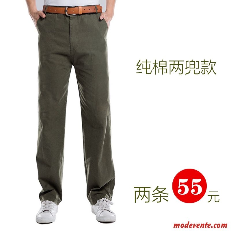 Pantalon Cargo Homme Combinaison Respirant Baggy Coton Bio Vert