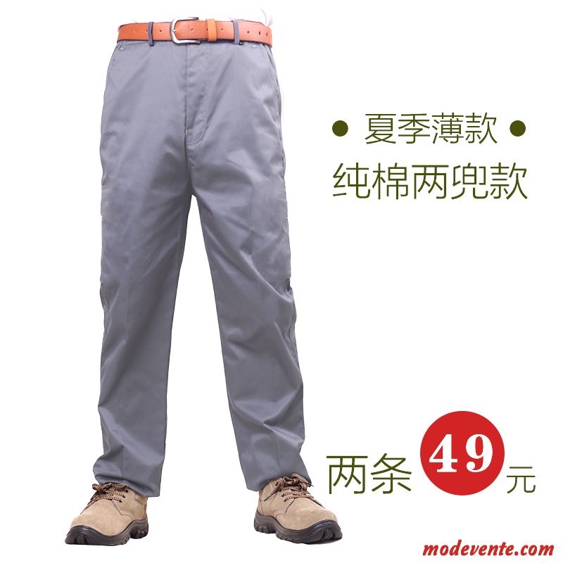 Pantalon Cargo Homme Combinaison Respirant Baggy Coton Bio Vert