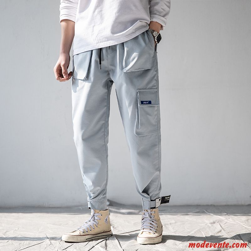 Pantalon Cargo Homme Les Pantalons De Survêtement Serrés Hip Hop Baggy Tendance Marque De Tendance Rouge