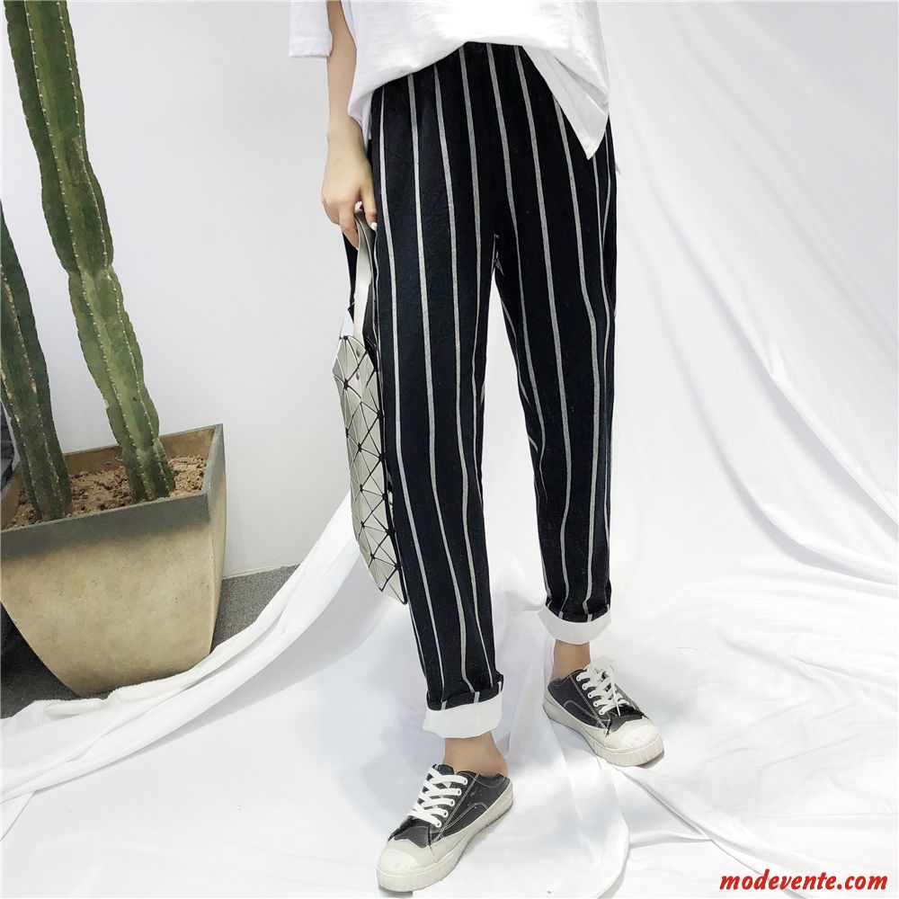 Pantalon Femme Mince Tendance Baggy Harlan Élastique Étudiant