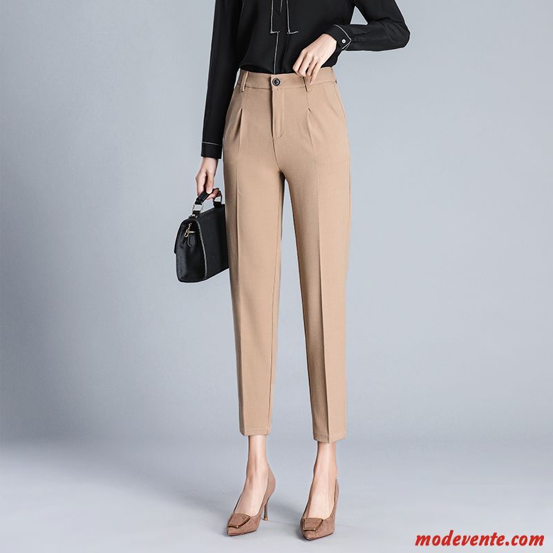 Pantalon Femme Printemps Jambe Droite Harlan Collants Professionnel Été Noir