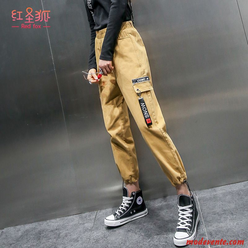 Pantalon Femme Tendance Kaki Pantalon Cargo Beau Harlan Hip Hop