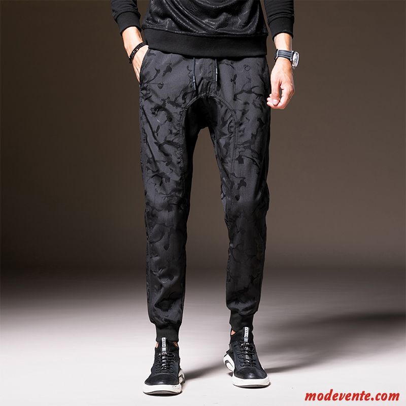 Pantalon Homme Les Pantalons De Survêtement L'automne Camouflage Tendance Décontractée Marque De Tendance Noir