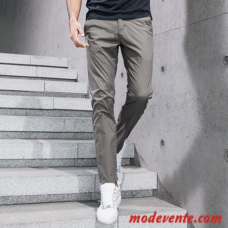 Pantalon Homme Pantalons Kaki Légère Tendance Cool Été Vert