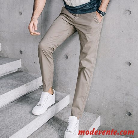 Pantalon Homme Pantalons Kaki Légère Tendance Cool Été Vert