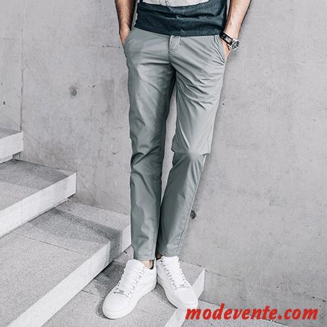 Pantalon Homme Pantalons Kaki Légère Tendance Cool Été Vert