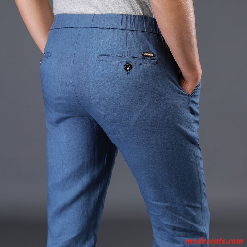 Pantalon Homme Style Chinois Mode Baggy L'automne Pantalons Grande Taille Blanc