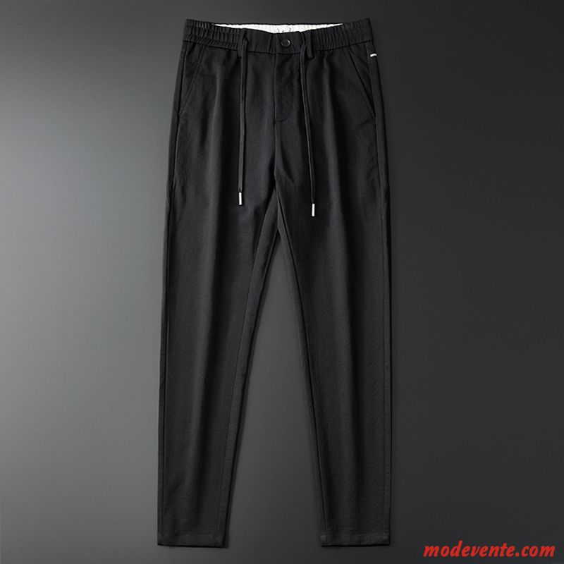 Pantalon Homme Âge Moyen Pantalons L'automne Harlan Les Pantalons De Survêtement Extensible Noir