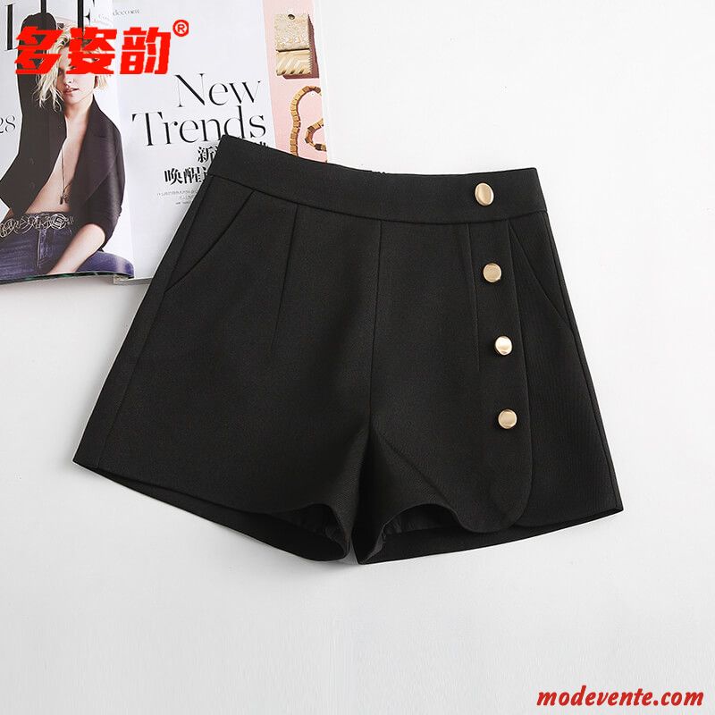 Shorts Femme Costume Printemps Tendance Haute Cintrée Pantalon Mince