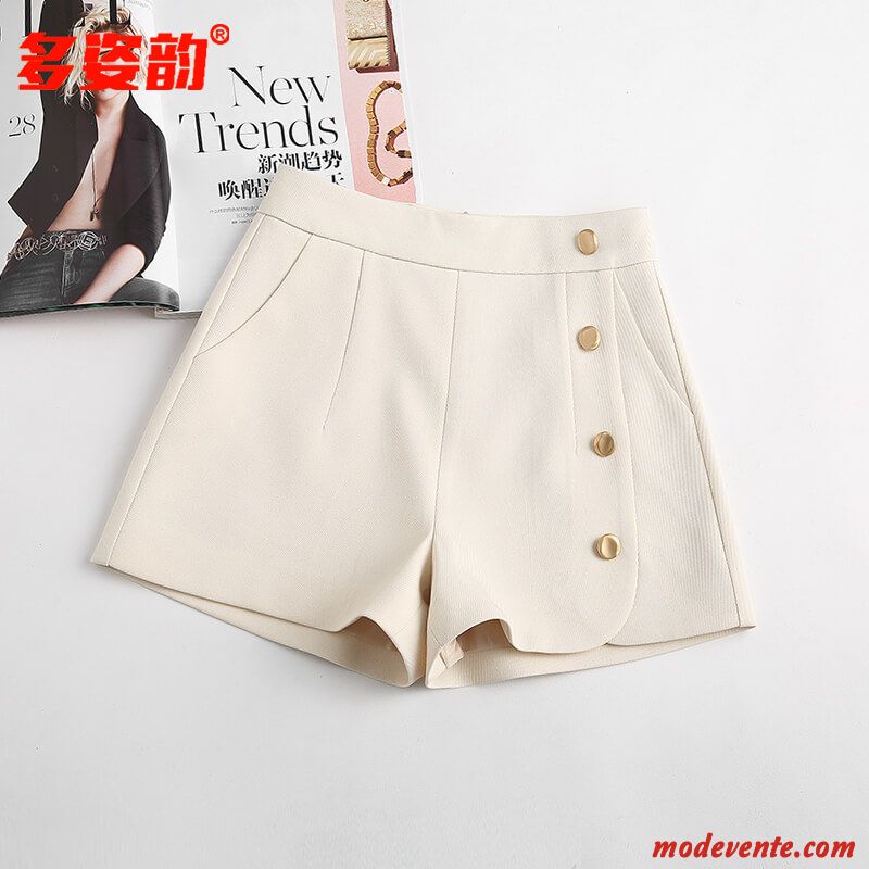 Shorts Femme Costume Printemps Tendance Haute Cintrée Pantalon Mince