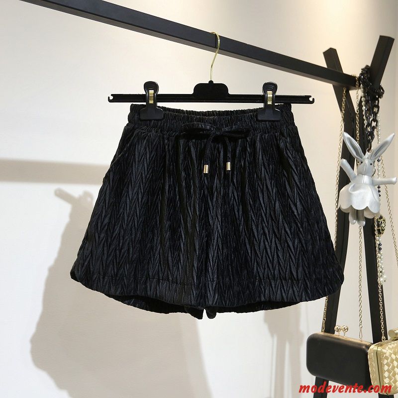 Shorts Femme Mince Laçage Grande Taille Printemps Baggy Graisse