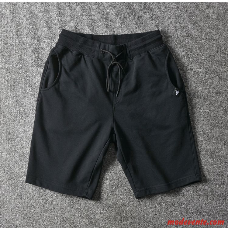 Shorts Homme Delavé Cinquième Pantalon Baggy Matelassé Élastique Le Jogging Gris