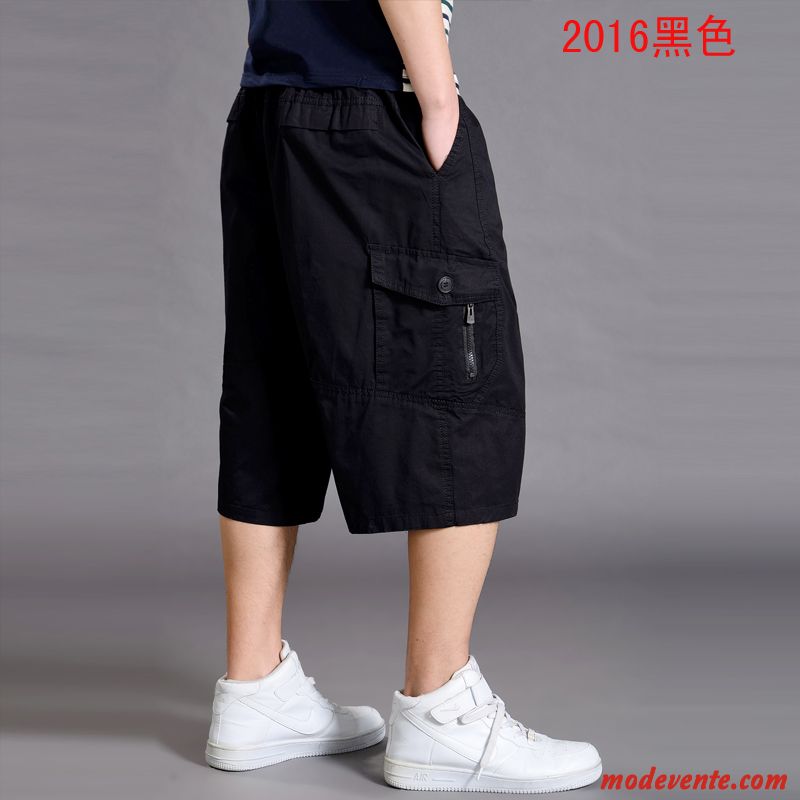 Shorts Homme Décontractée Baggy Grande Taille Sport Septième Pantalon Légère Gris