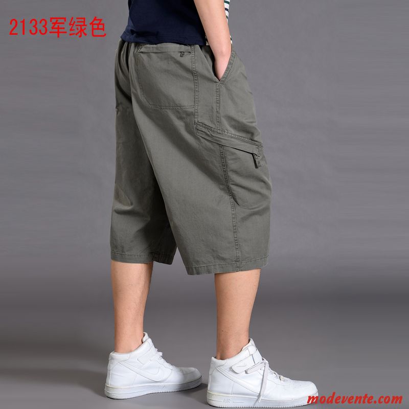 Shorts Homme Décontractée Baggy Grande Taille Sport Septième Pantalon Légère Gris