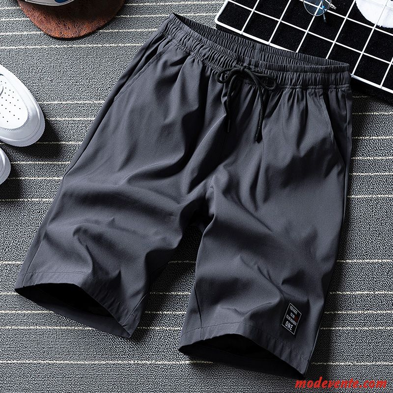 Shorts Homme Kaki Sport Séchage Rapide Cinquième Pantalon Tendance Cargo