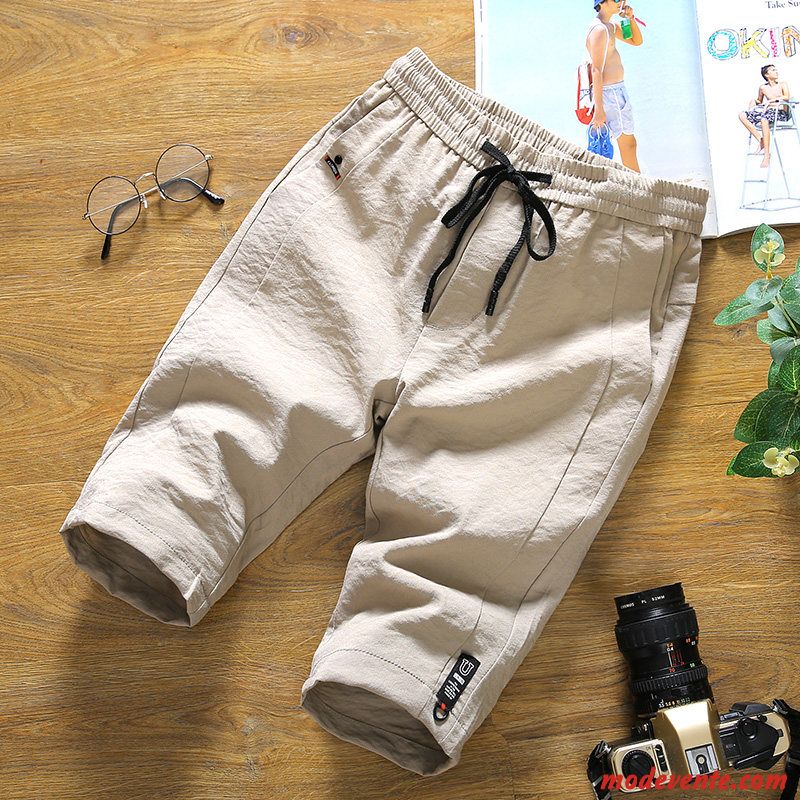 Shorts Homme Plage Baggy Tendance Été Légère Cinquième Pantalon Gris