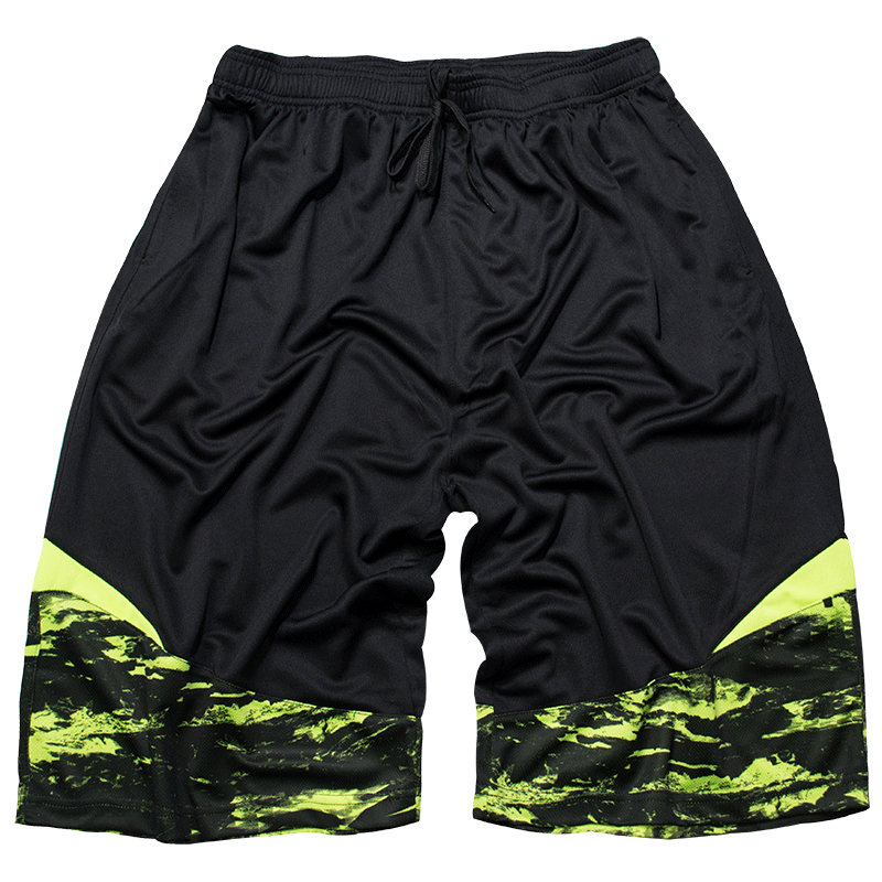 Shorts Homme Plage Gras Camouflage Tendance Septième Pantalon Grande Taille Noir