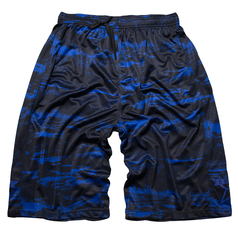 Shorts Homme Plage Gras Camouflage Tendance Septième Pantalon Grande Taille Noir