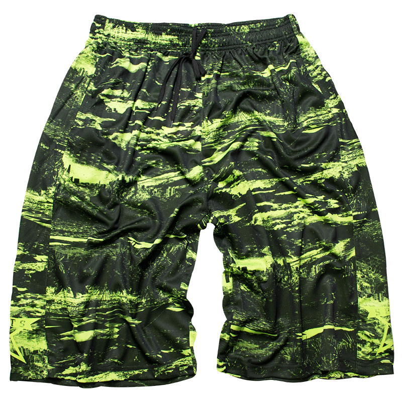 Shorts Homme Plage Gras Camouflage Tendance Septième Pantalon Grande Taille Noir