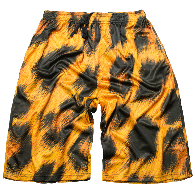 Shorts Homme Plage Gras Camouflage Tendance Septième Pantalon Grande Taille Noir