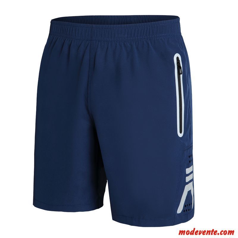 Shorts Homme Respirant Running Sport Aptitude Entraînement Baggy Bleu