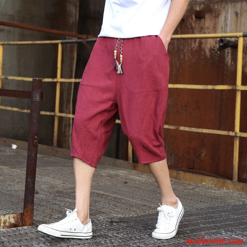 Shorts Homme Tendance Courte Été Baggy Décontractée Harlan Bordeaux