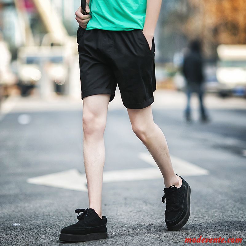 Shorts Homme Tendance Septième Pantalon Gros Slim Cinquième Pantalon Été Vert