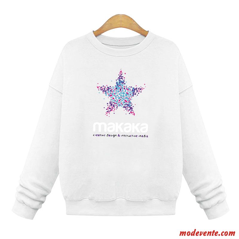 Sweat À Capuche Femme Hoodies Manteau Légère Col Rond Baggy Printemps Gris