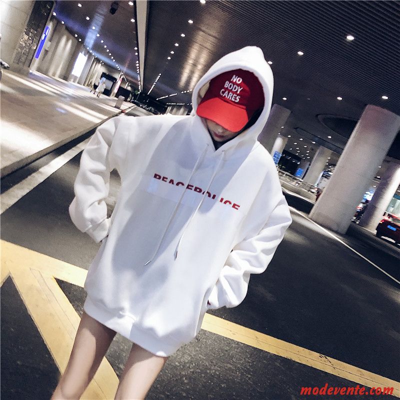 Sweat À Capuche Femme Légère Hoodies Baggy Longues Printemps L'automne Rouge