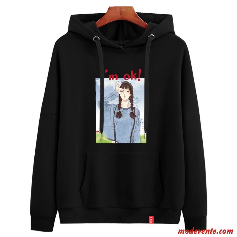 Sweat À Capuche Femme Légère Longues Tendance Une Veste Baggy Manteau Rouge