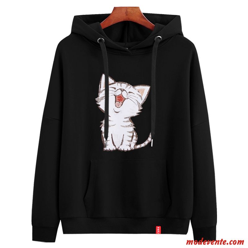 Sweat À Capuche Femme Légère Longues Tendance Une Veste Baggy Manteau Rouge