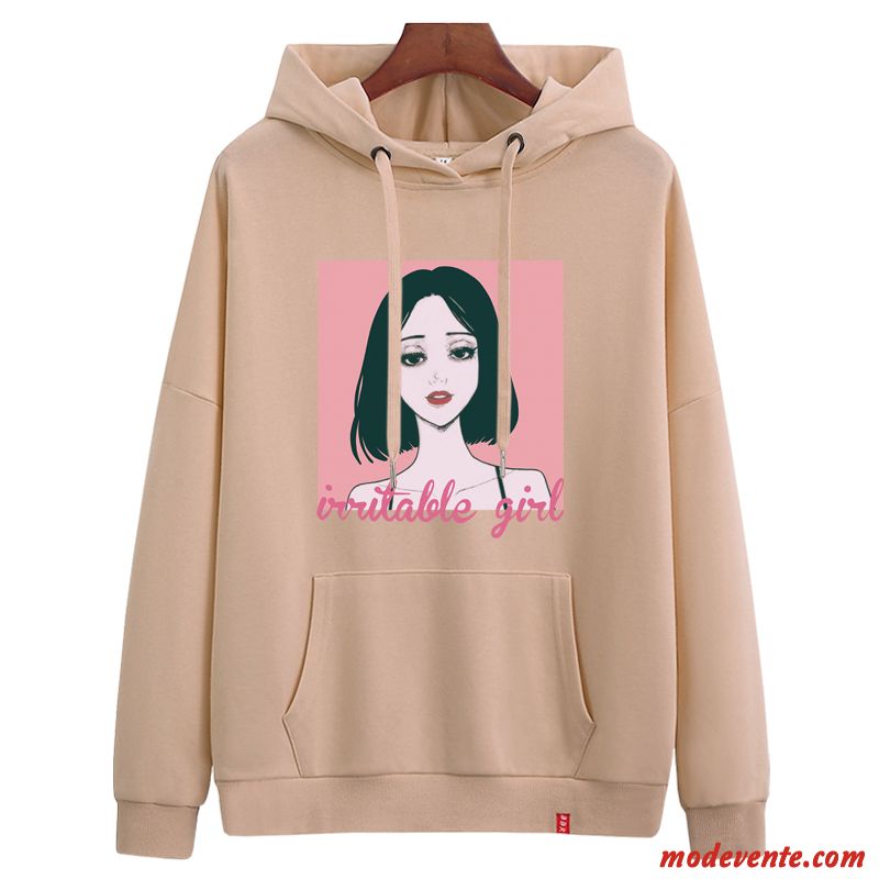 Sweat À Capuche Femme Légère Longues Tendance Une Veste Baggy Manteau Rouge