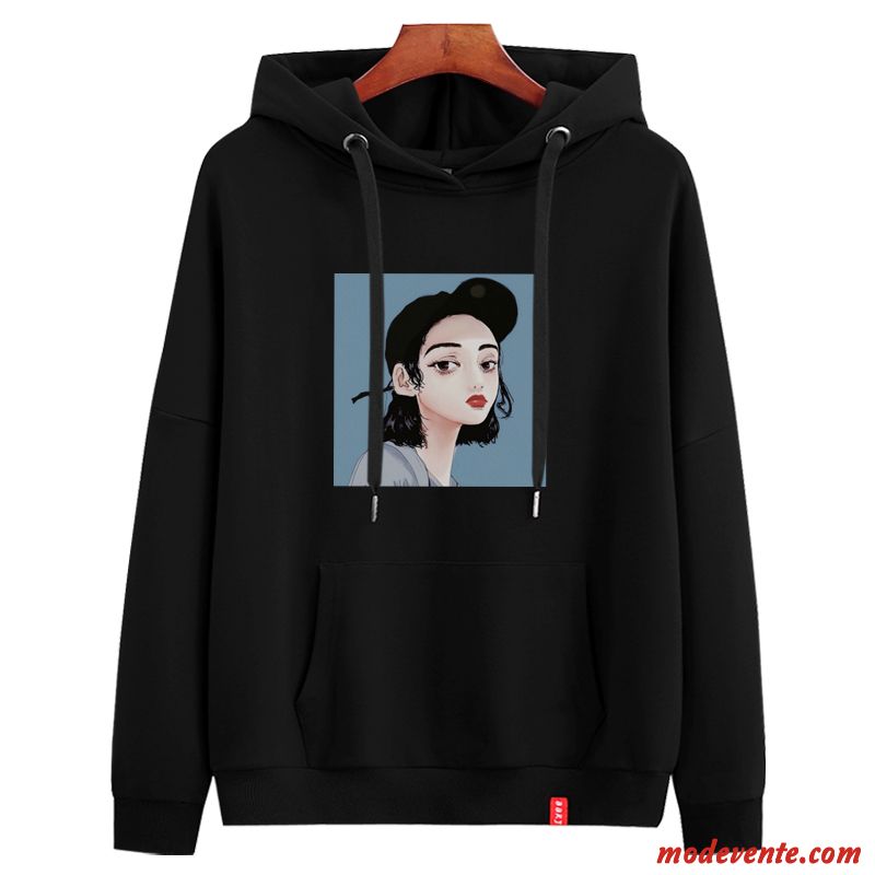 Sweat À Capuche Femme Légère Longues Tendance Une Veste Baggy Manteau Rouge