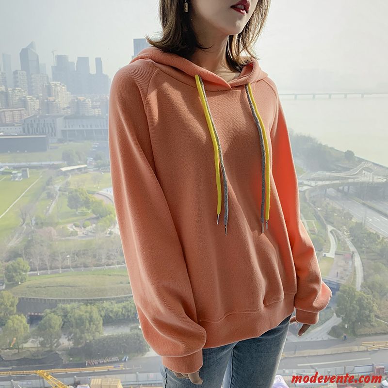 Sweat À Capuche Femme Manteau Baggy Mince Ultra Hoodies Tendance Bleu