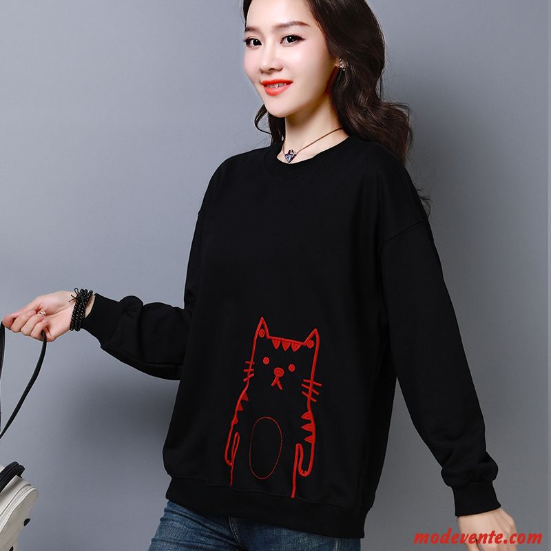 Sweat À Capuche Femme Pullovers Longues Hoodies Une Veste Coton Bio Printemps Rouge