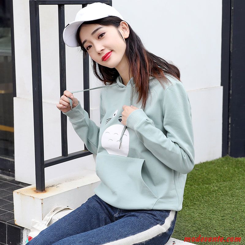 Sweat À Capuche Femme Une Veste Baggy Tendance Hoodies L'automne Longues Blanc