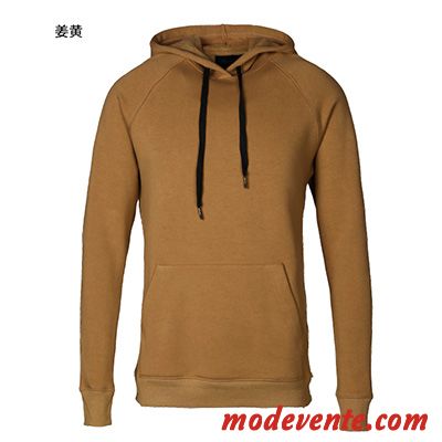 Sweat À Capuche Homme Coton Bio Pullovers Tendance Épaissir L'automne Manteau Gris