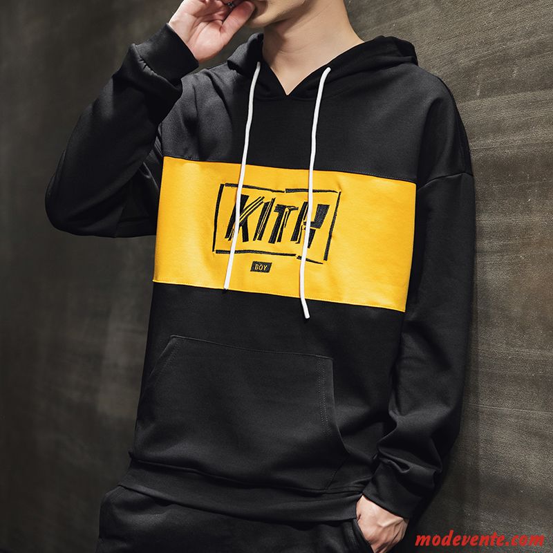 Sweat À Capuche Homme Marque De Tendance Hip Hop Une Veste Printemps Manteau L'automne Jaune